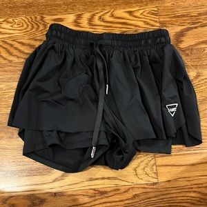Black Flowy/Butterfy Shorts